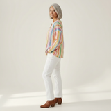 Anna - Colorful Vertical Stripe Sweater