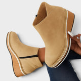 Marcy™ | Zip-Up Platform Ankle Boots