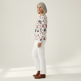 Holly - White Christmas Tree and Bauble Sweater