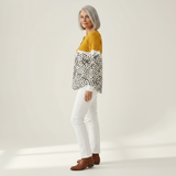 Opal - Mustard Yellow Polka Dot Sweater