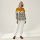 Opal - Mustard Yellow Polka Dot Sweater