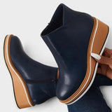 Marcy™ | Zip-Up Platform Ankle Boots
