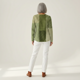 Charlotte - Green Patchwork Sweater