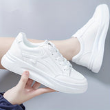 Adrienne - Chic White Trainers, Light Comfort