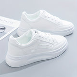 Adrienne - Chic White Trainers, Light Comfort