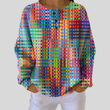 Rosalie - Colorful Plaid Sweater