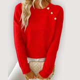 NATALIA – CHIC BUTTON SWEATER