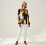 Amelia - Geometric Pattern Sweater