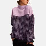 Bree - Structured Two-Tone Knit Sweater