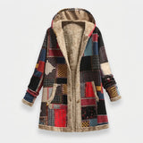 Effie - Retro Patchwork Fleece Jacket