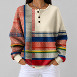 Margaret - Striped Color Block Sweater