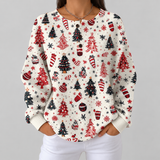 Holly - White Christmas Tree and Bauble Sweater