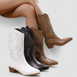 Amanda™ | Embroidered Cowboy Boots