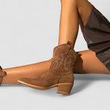 Grace™ | Embroidered Western Ankle Boots