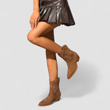 Grace™ | Embroidered Western Ankle Boots