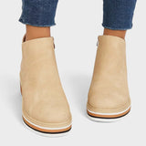 Marcy™ | Zip-Up Platform Ankle Boots