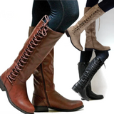 Rebecca™ | Durable Patent Knee-High Boots