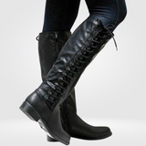 Rebecca™ | Durable Patent Knee-High Boots