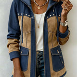 Ava | Patchwork Hooded Jacket