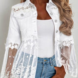 Addison | Lace-Panel Jacket