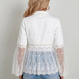 Addison | Lace-Panel Jacket